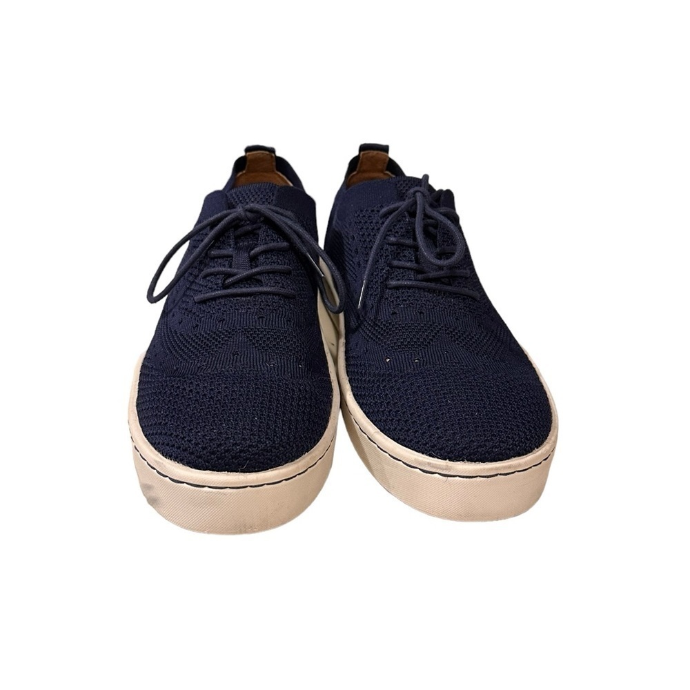 Born Men’s Bearse Brogue Wingtip with Sporty Navy Knit Lace Up Shoe Sz 9.5M - Picture 4 of 12